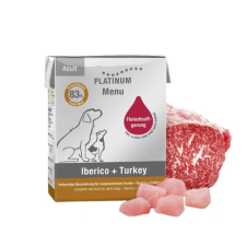 Platinum Natural Platinum Menü Ibériai Sertés Pulyka Felnőtt nedves kutyatáp 12x375g kutyaeledel