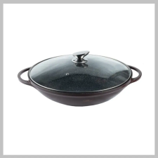 Platinum Premium Premium Platinum  kovácsolt alumínium serpenyő 36 cm wok DAW36 edény