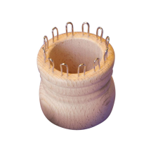 Playbox : Nagy méretű fa kötőorsó 65x60mm kreatív és készségfejlesztő