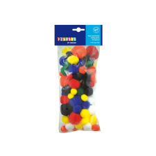 Playbox : Pompon alapszínekben 100db 15-35mm kreatív és készségfejlesztő
