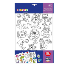 Playbox Színezhető matricák, 10 matricív matrica