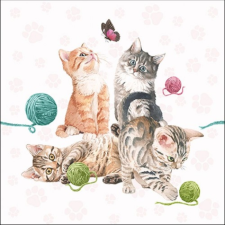 Playing Kitten papírszalvéta 33x33cm, 20db-os konyhai eszköz