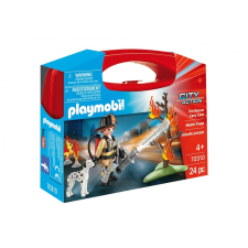 Playmobil 70310 Tűzoltó és kutyája hordozható táskában playmobil
