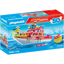 Playmobil 71598 Action Heroes - Tűzoltó motorcsónak 50 éves Jubileumi kiadás (71598) játékfigura