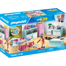 Playmobil 71608 my Life - Konyha étkezővel és macskával (71608) játékfigura