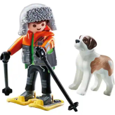 Playmobil 71741 Hótalpas túrázó bernáthegyi kutyával playmobil