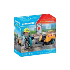 Playmobil építőmunkás légkalapáccsal playmobil