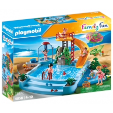 Playmobil Family Fun : 4858 - Kültéri úszómedence csúszdával (4858) medence