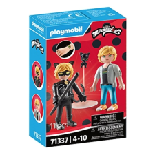 Playmobil Miraculous 71337 - Adrien & Fekete macska készlet (71337) játékfigura