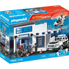 Playmobil Rendőrkapitányság rendőrautóval és helikopterrel 71602 playmobil