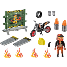 Playmobil Stunt show Starter Pack - Kaszkadőr motorral és tüzeskarikával (71256) playmobil