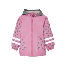 Playshoes Funkcionális dzseki 'Katze'  rózsaszín / sötétszürke / fehér / antracit gyerek kabát, dzseki