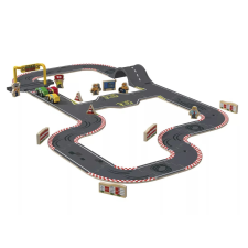 Playtive Racetrak Road Set Fa autópálya szett, versenypálya készlet, 37 darabos autópálya és játékautó