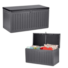  Plonos Kerti tároló láda, 270l, 100kg, 109x51x55cm - Szürke kerti tárolás