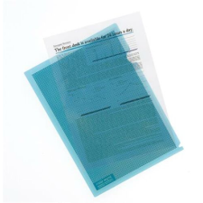 PLUS Genotherm, "L" , adatvédelmi, A4, PP, PLUS, kék lefűző