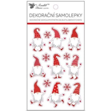 PLUS LINE Karácsonyi manó mintás matrica - 11 x 19 cm party kellék