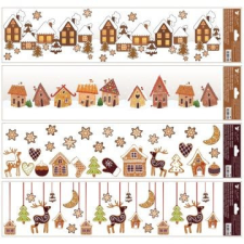PLUS LINE Mézeskalács házak és függő díszek matricacsomag, 64 x 15 cm - többféle party kellék