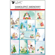 PLUS LINE Télapó mintás ajándékkísérő matrica, 21 x 32 cm - 26 db-os ajándéktasak