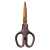 PLUS Olló, általános, 17,5 cm, PLUS "Fitcut Curve Premium", bronz