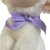  Plüss bárány, ülõ, szalaggal, 2 szín, 19 cm