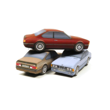 Plüss BMW M6 (E24) 1986 bordó plüssfigura