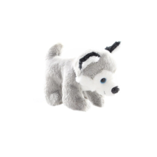 Plüss Husky kutya 13 cm plüssfigura