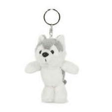  Plüss Husky kutyás kulcstartó - 8 cm kulcstartó