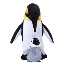 Plüss játék - Anya és baba pingvin, 40 cm, szürke, plusz plüssfigura