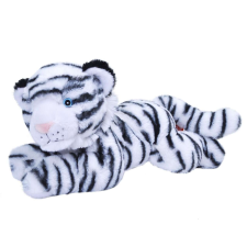 Plüss játék - Ecokins - Fehér Tigris, 30 cm, cm, Fehér, Plusz plüssfigura