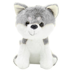 Plüss játék Farkas szürke-fehér 20cm plüssfigura