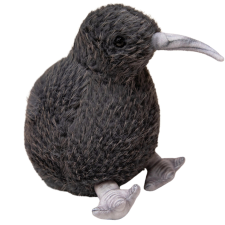 Plüss kiwi madár fekete plüssfigura 21 cm plüssfigura