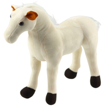  Plüss ló plüss fehér 40cm x 37cm 13923 plüssfigura