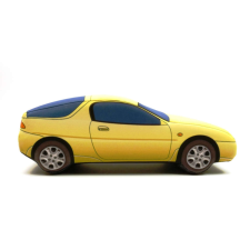 Plüss Mazda MX-3 sárga plüssfigura