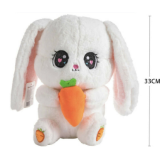  Plüss nyuszi, 33 cm, fehér plüssfigura