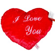  Plüss szív párna I LOVE YOU 38cm dekorációs kellék