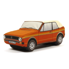 Plüss Volkswagen Golf I. Cabriolet barna plüssfigura