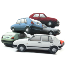 Plüss Volkswagen Golf II. bordó plüssfigura
