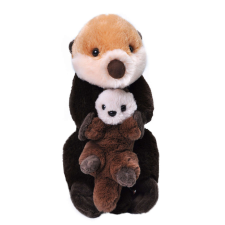 Plusz játék Wild Republic anya és baba, tengeri vidra - 38 cm plüssfigura
