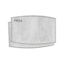  PM2.5 cserélhető, 5 rétegű aktívszén szűrőbetét szájmaszkhoz, 2 db/csomag gyógyászati segédeszköz
