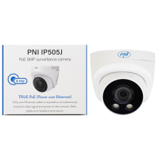 PNI 5.0Mp-es POE IP dóm kamera, LED fény + Infra (PNI-IP505J) megfigyelő kamera