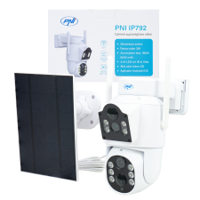PNI dupla lencsés forgatható FullHd napelemes WiFi kamera mikrofonnal (PNI-IP792) megfigyelő kamera