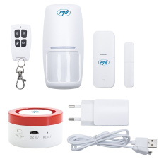 PNI Mini vezeték nélküli WiFi-s riasztórendszer, 2 érzékelővel, szirénával (PNI-PG600) riasztóberendezés