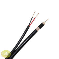 PNI RG59 koax+tápkábel (PNI-ACCTV100MB) kábel és adapter