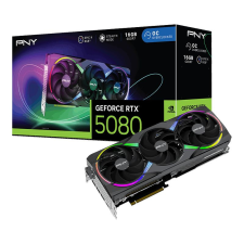 PNY GeForce RTX5080 16GB DDR7 ARGB EPIC-X RGB Overclocked Triple Fan videókártya