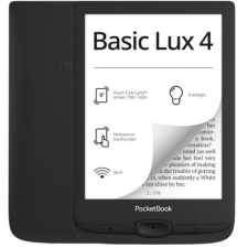 PocketBook e-Reader - PB618 BASIC LUX4 Fekete (6&quot; E-Ink Carta, Cpu: 1GHz, 512MB, 8GB, 1300mAh, wifi, USB-C, mSD olvasó) e-book olvasó