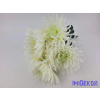  Pók krizantém 7 ágú selyem csokor 44cm - Zöldes