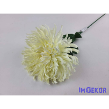Pók krizantém szálas selyemvirág D19cm M68cm - Krém dekorációs kellék