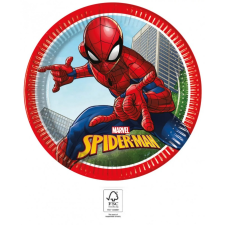 Pókember Spiderman Crime Fighter, Pókember papírtányér 8 db-os 23 cm FSC party kellék
