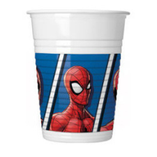 Pókember Spiderman Team Up, Pókember műanyag pohár 8 db-os 200 ml party kellék
