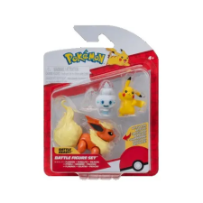  Pokémon 3 db-os figura csomag - Pikachu, Vanillite, Flareon játékfigura